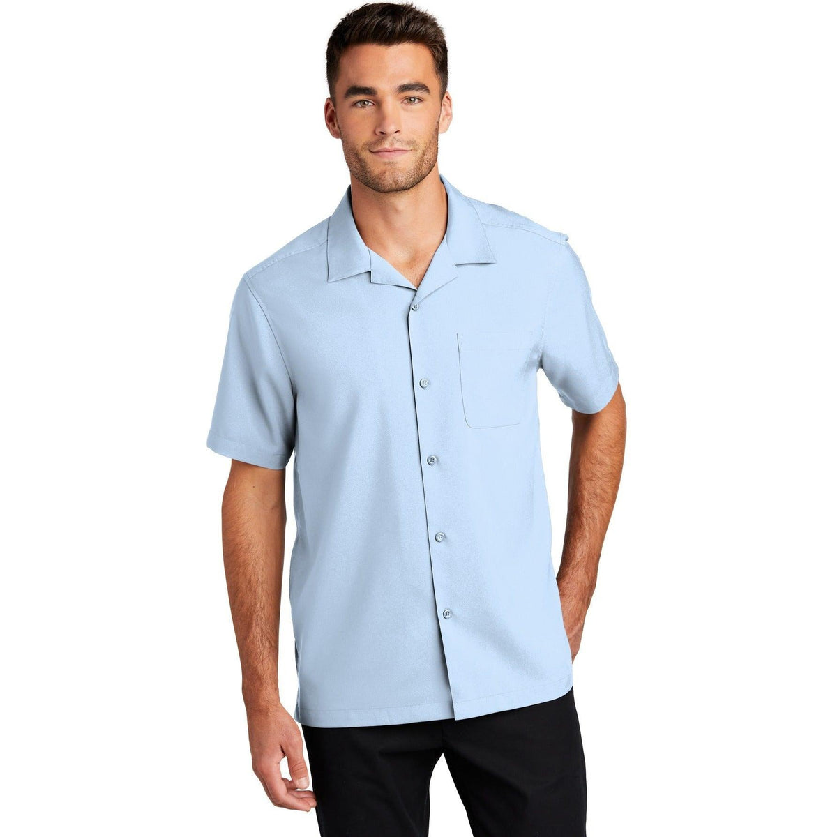 no-logo Port Authority Short Sleeve Performance Staff Shirt-Dress Shirts-Port Authority-Thread Logic