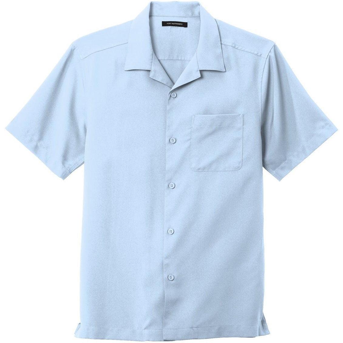 no-logo Port Authority Short Sleeve Performance Staff Shirt-Dress Shirts-Port Authority-Cloud Blue-S-Thread Logic