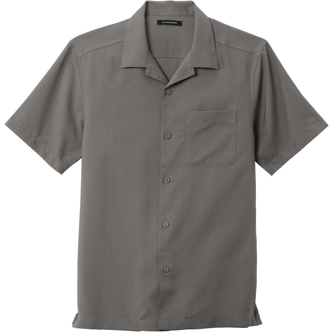 no-logo Port Authority Short Sleeve Performance Staff Shirt-Dress Shirts-Port Authority-Graphite-S-Thread Logic