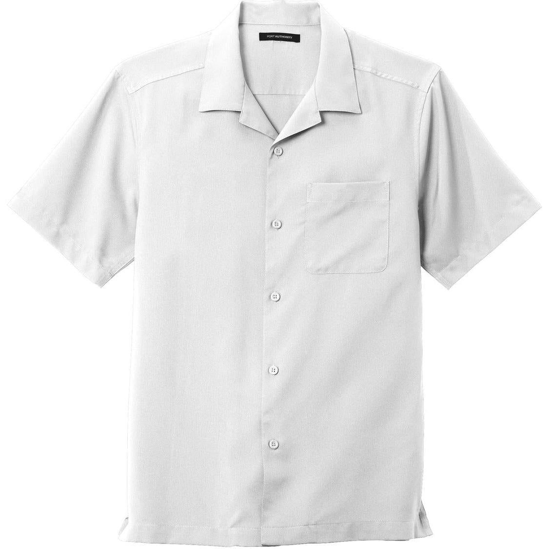 no-logo Port Authority Short Sleeve Performance Staff Shirt-Dress Shirts-Port Authority-White-S-Thread Logic