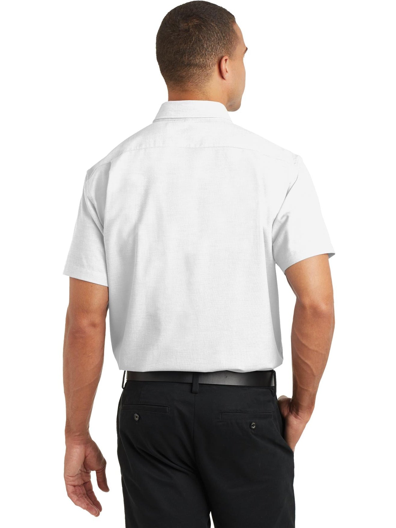 no-logo Port Authority Short Sleeve SuperPro Oxford Shirt-Regular-Port Authority-Thread Logic