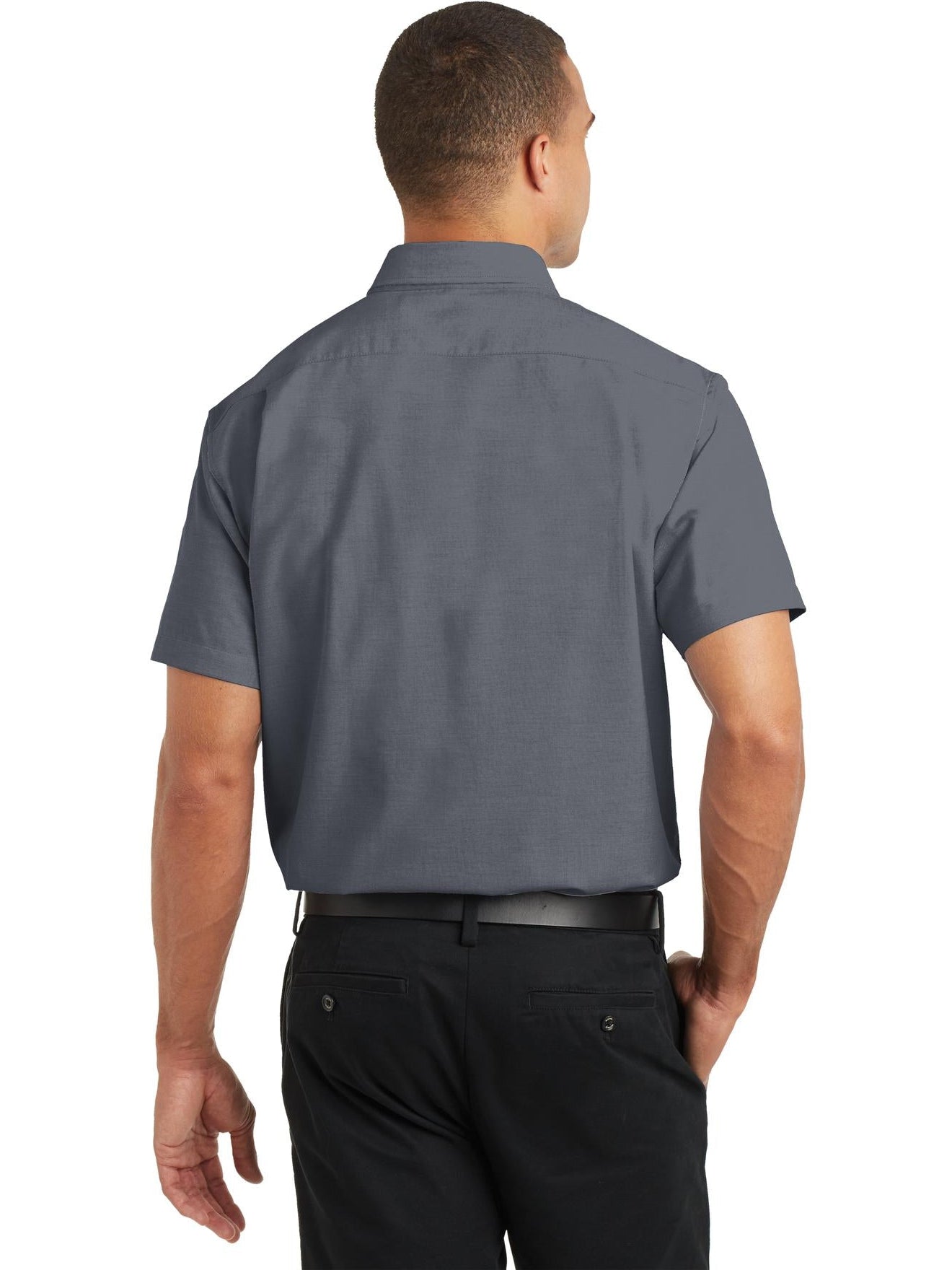 no-logo Port Authority Short Sleeve SuperPro Oxford Shirt-Regular-Port Authority-Thread Logic