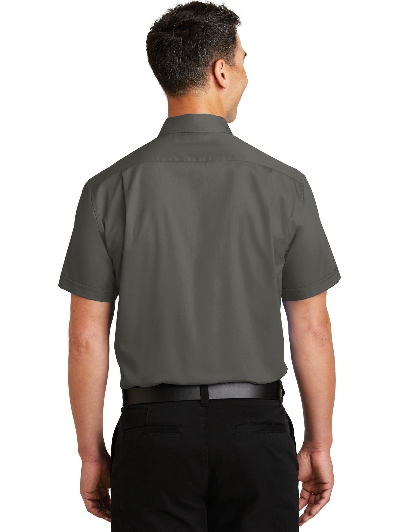 no-logo Port Authority Short Sleeve Superpro Twill Shirt-Regular-Port Authority-Thread Logic