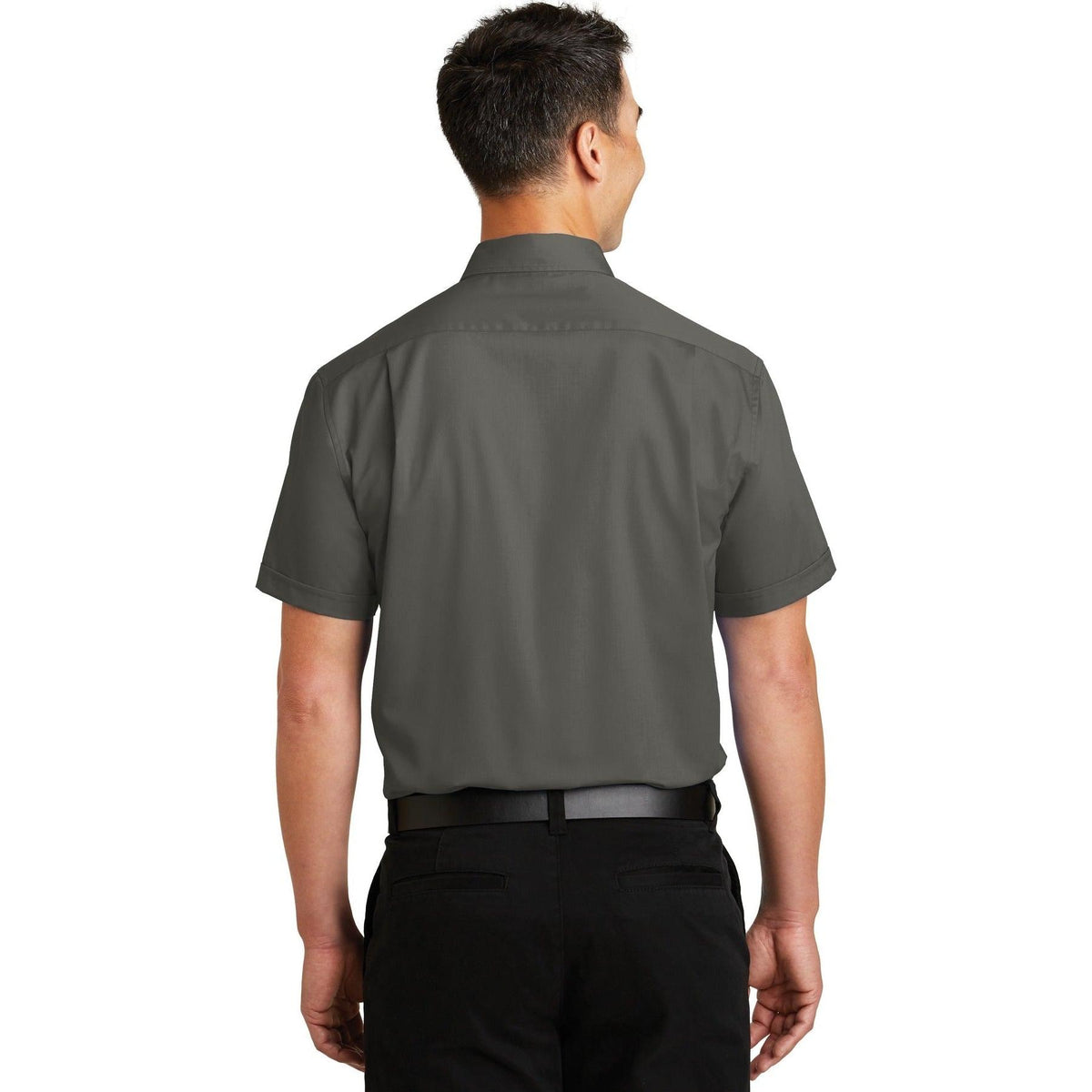 no-logo Port Authority Short Sleeve Superpro Twill Shirt-Regular-Port Authority-Thread Logic