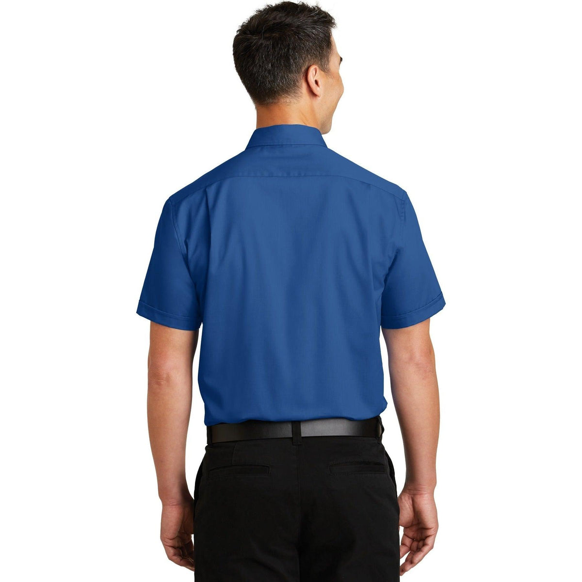 no-logo Port Authority Short Sleeve Superpro Twill Shirt-Regular-Port Authority-Thread Logic