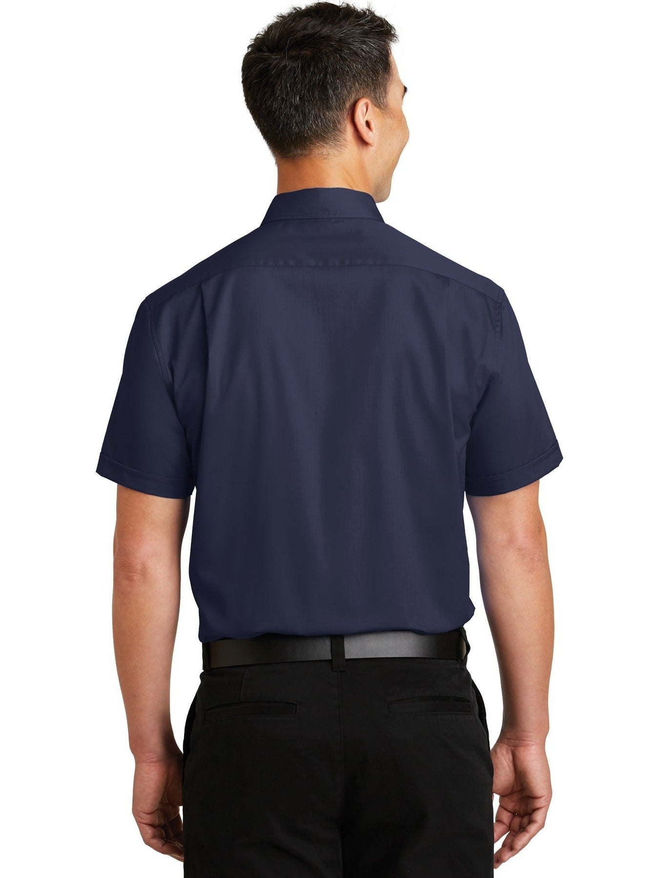 no-logo Port Authority Short Sleeve Superpro Twill Shirt-Regular-Port Authority-Thread Logic