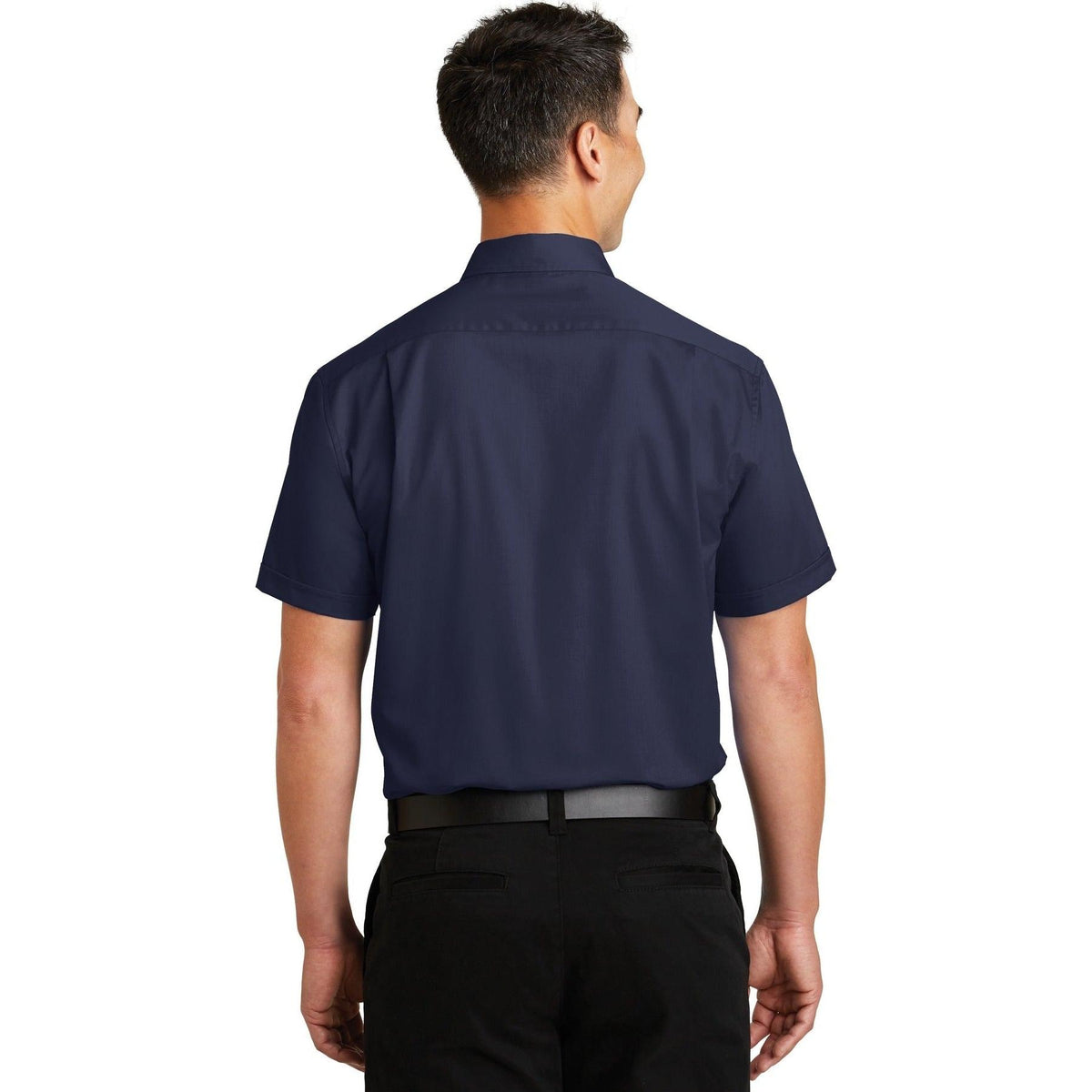 no-logo Port Authority Short Sleeve Superpro Twill Shirt-Regular-Port Authority-Thread Logic