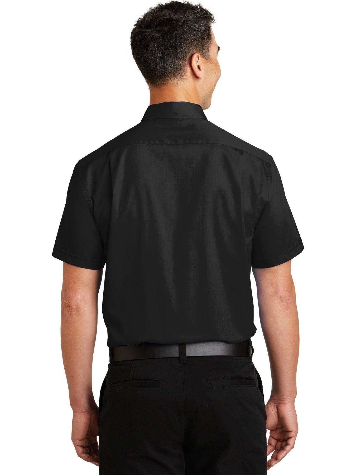 no-logo Port Authority Short Sleeve Superpro Twill Shirt-Regular-Port Authority-Thread Logic