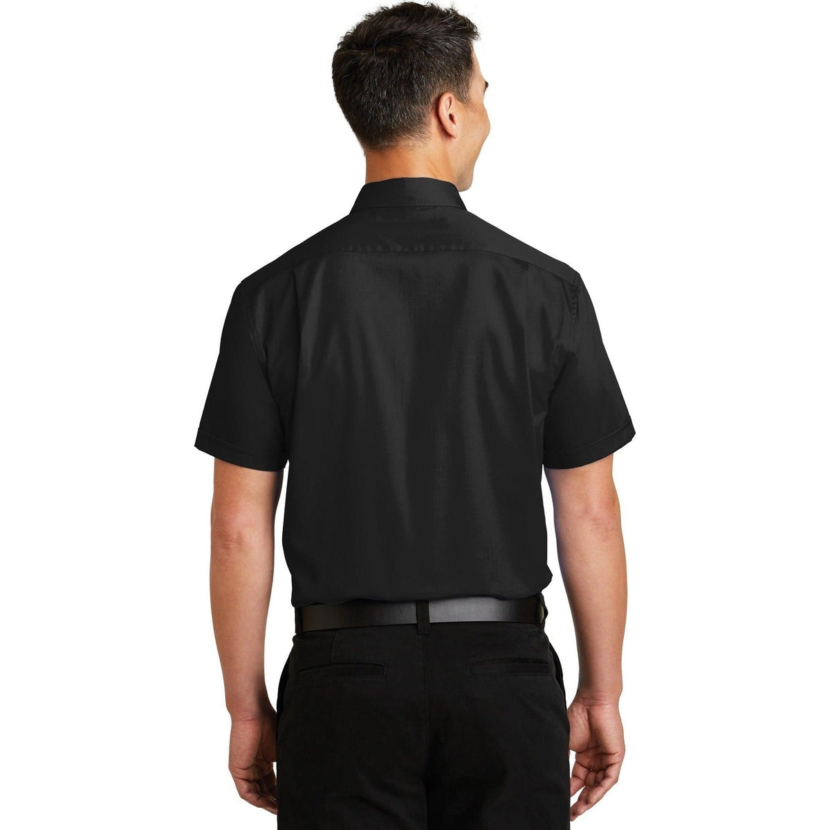 no-logo Port Authority Short Sleeve Superpro Twill Shirt-Regular-Port Authority-Thread Logic