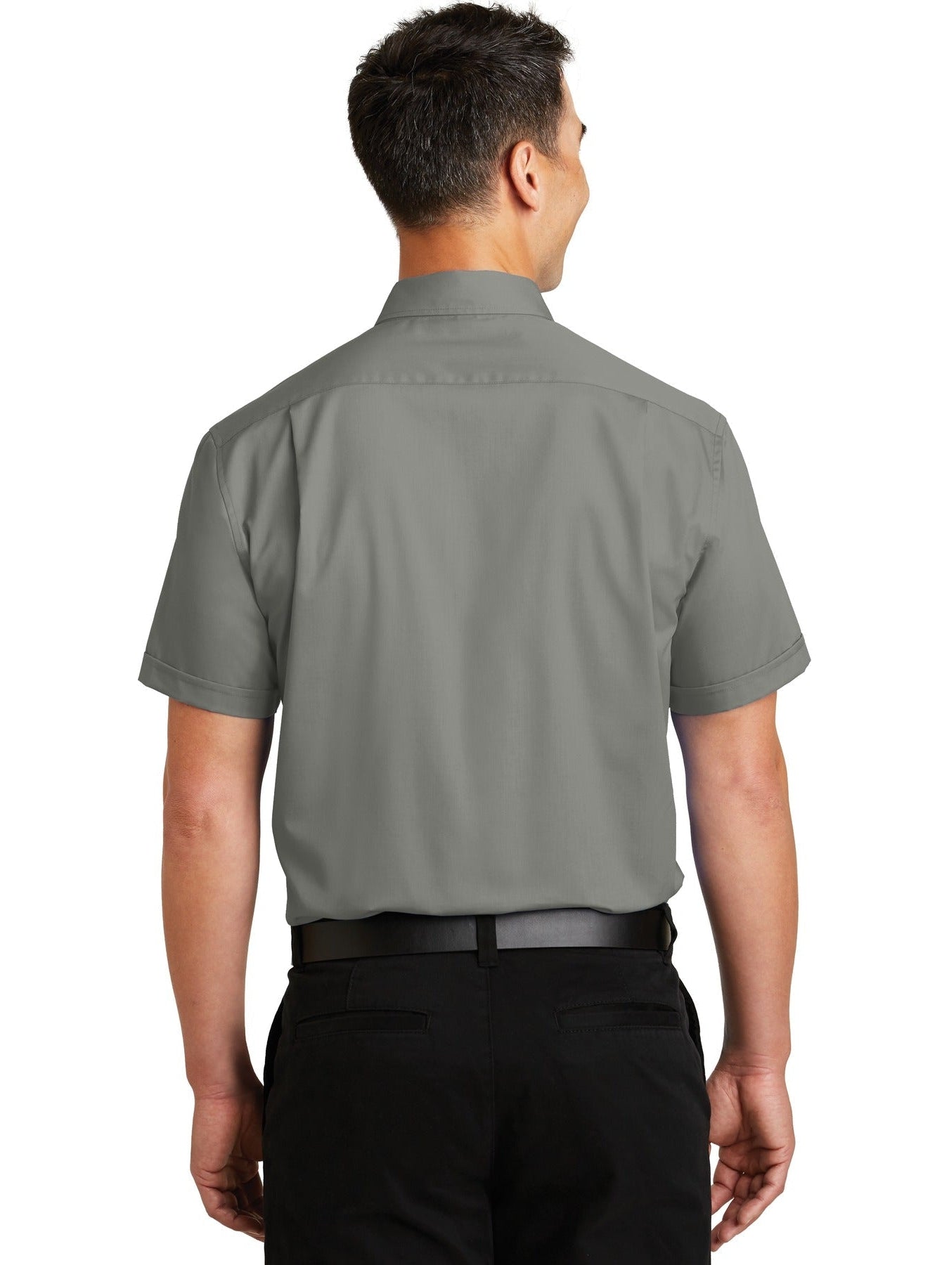 no-logo Port Authority Short Sleeve Superpro Twill Shirt-Regular-Port Authority-Thread Logic
