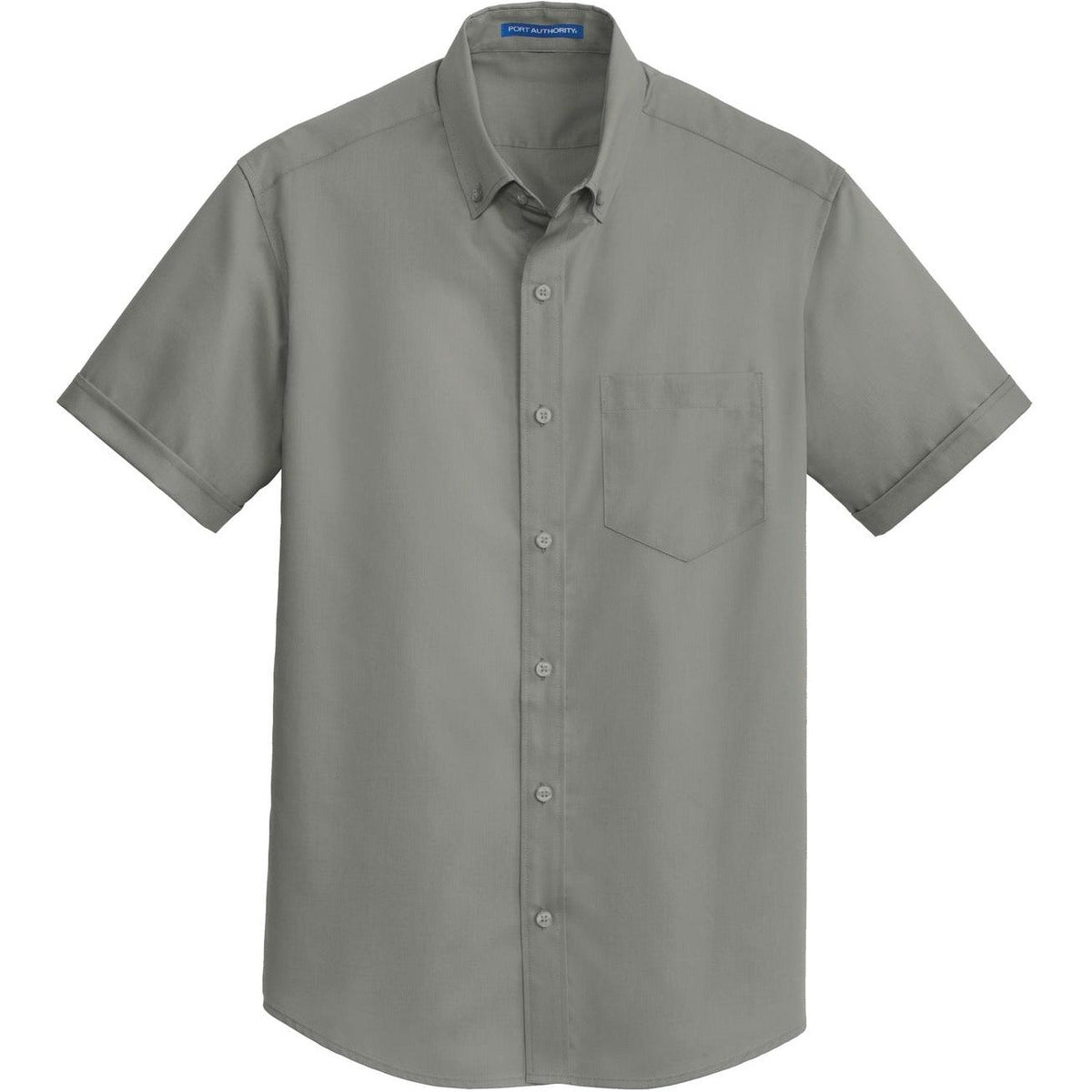 no-logo Port Authority Short Sleeve Superpro Twill Shirt