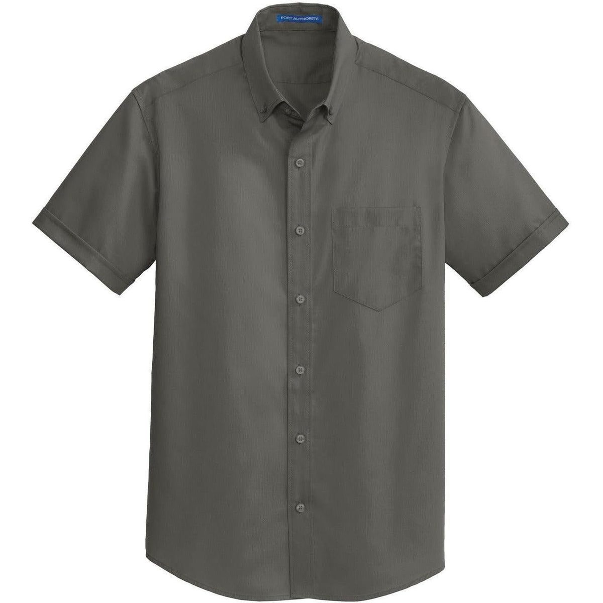 no-logo Port Authority Short Sleeve Superpro Twill Shirt