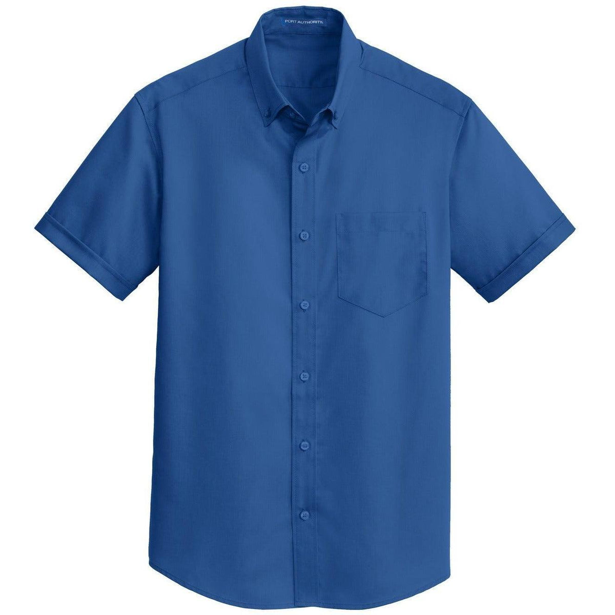 no-logo Port Authority Short Sleeve Superpro Twill Shirt