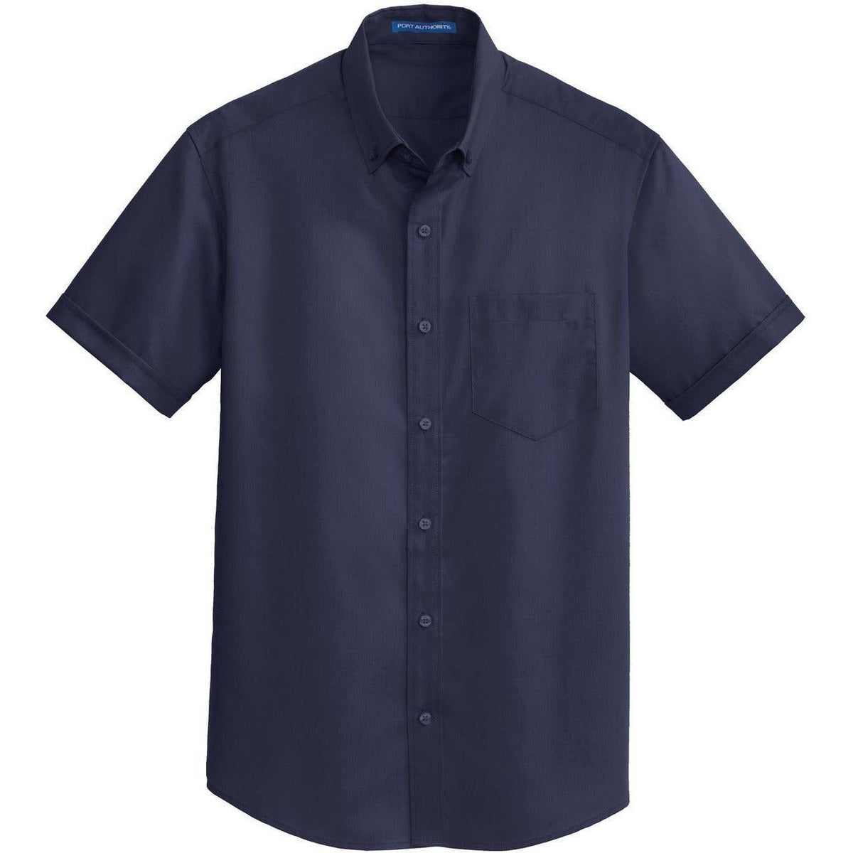 no-logo Port Authority Short Sleeve Superpro Twill Shirt