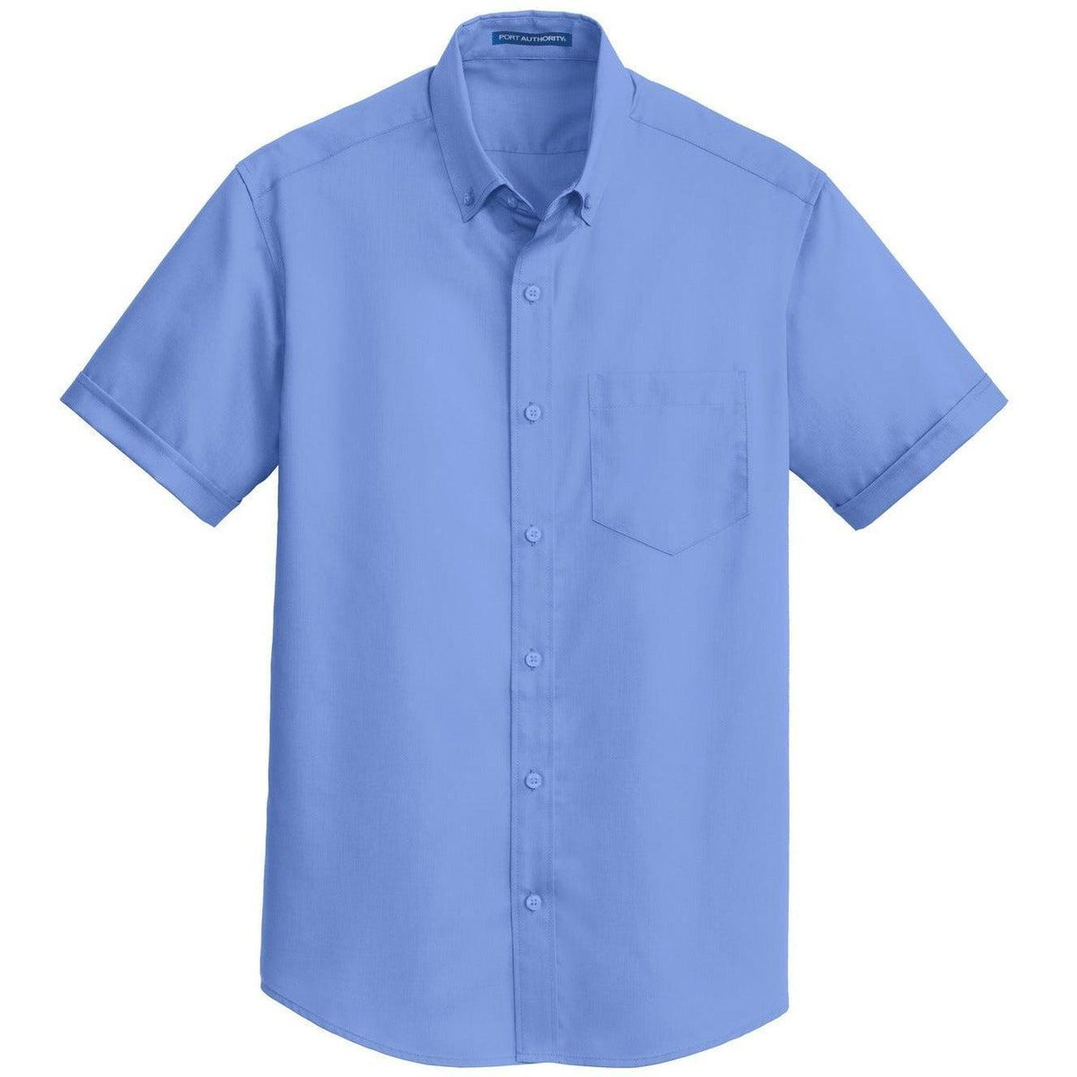 no-logo Port Authority Short Sleeve Superpro Twill Shirt