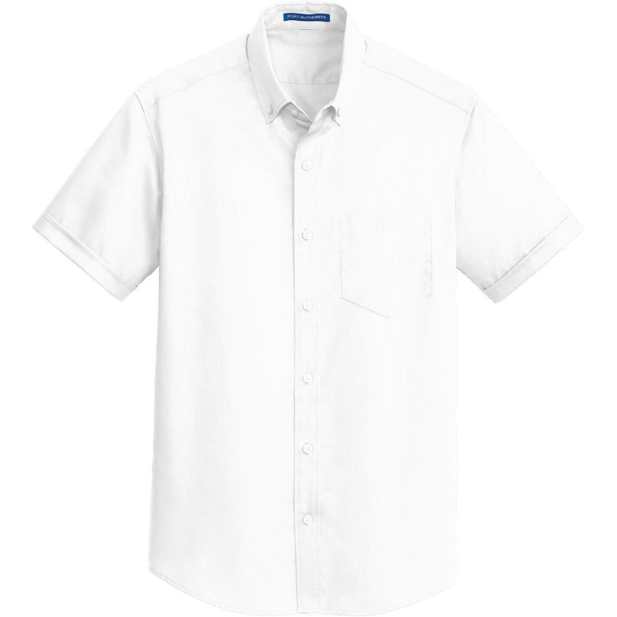 no-logo Port Authority Short Sleeve Superpro Twill Shirt