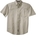 Port Authority Short Sleeve Twill Shirt-Regular-Port Authority-Stone-S-Thread Logic