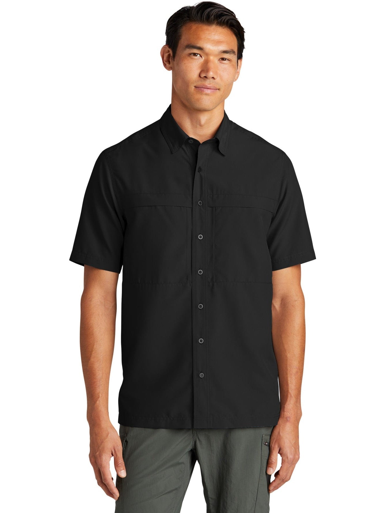 no-logo Port Authority Short Sleeve UV Daybreak Shirt-Regular-Port Authority-Thread Logic