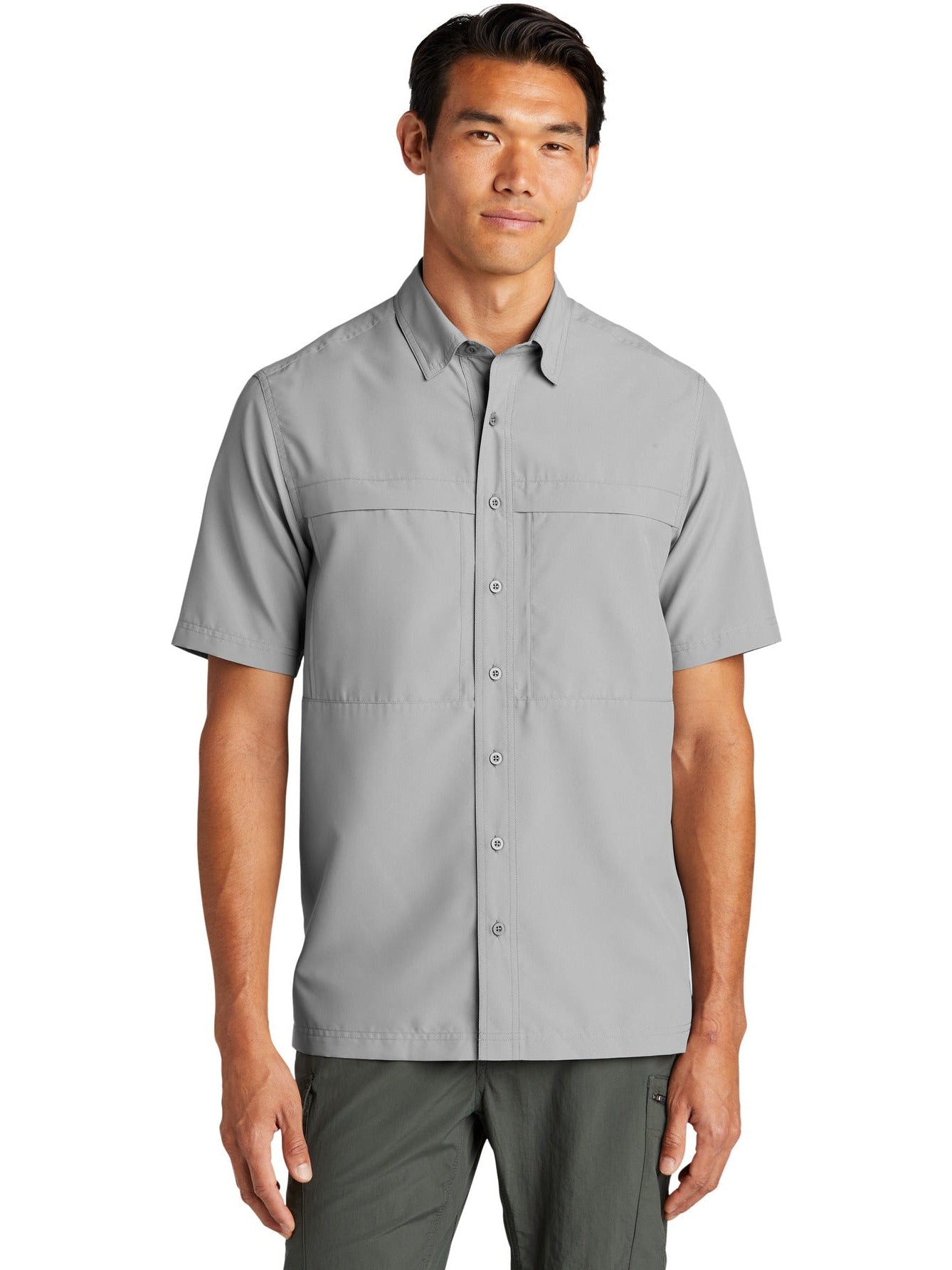 no-logo Port Authority Short Sleeve UV Daybreak Shirt-Regular-Port Authority-Thread Logic