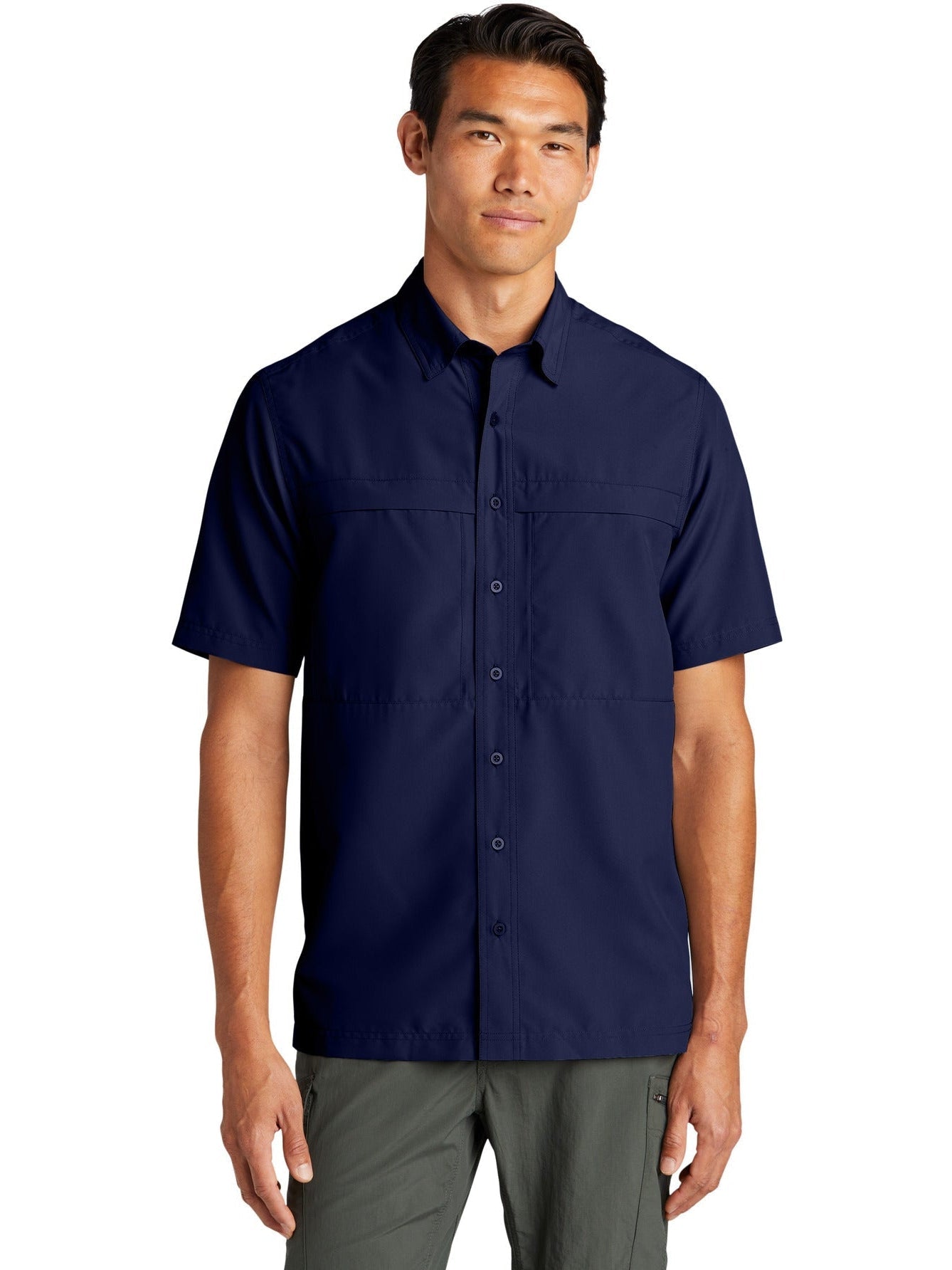 no-logo Port Authority Short Sleeve UV Daybreak Shirt-Regular-Port Authority-Thread Logic