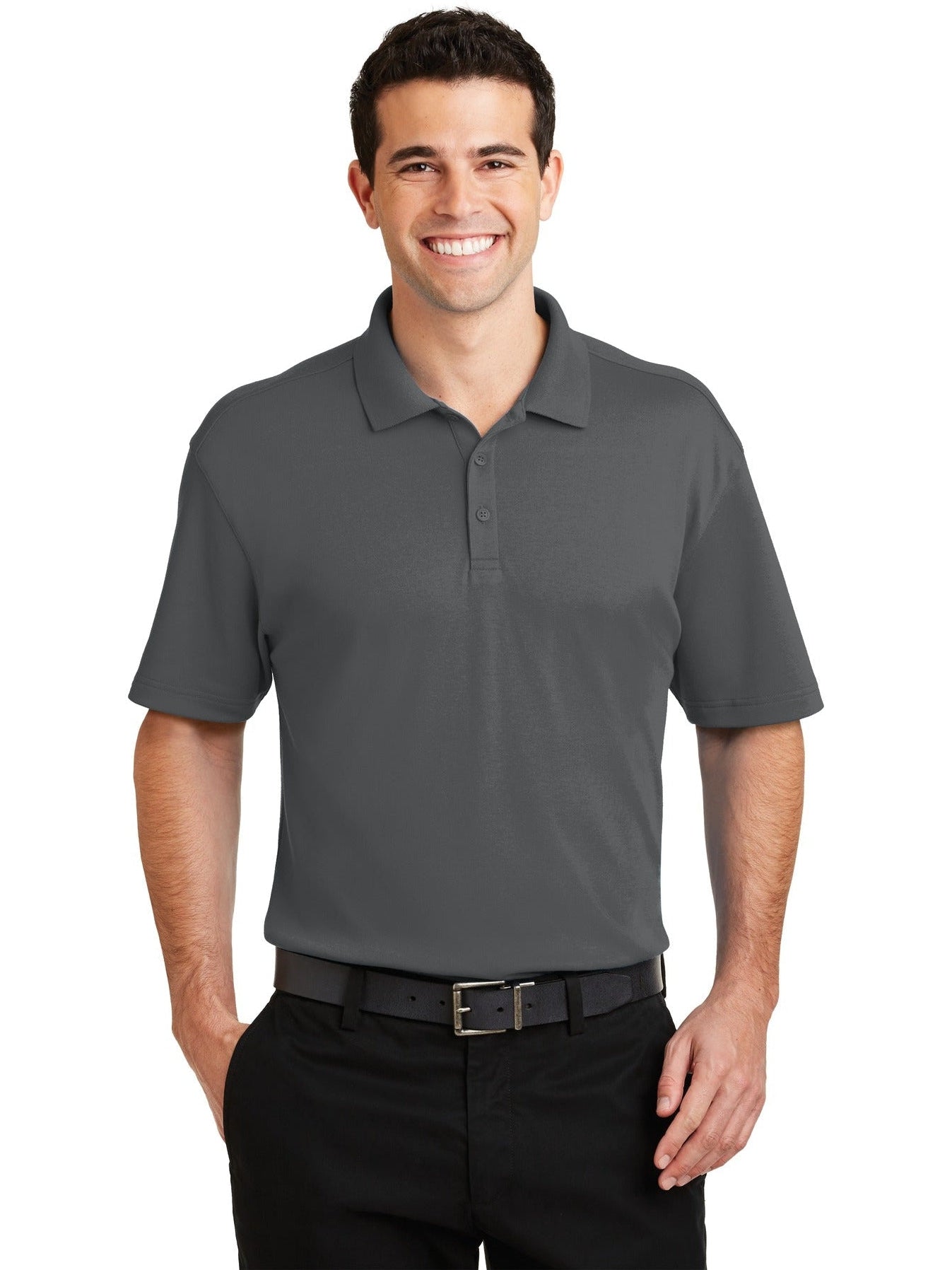 no-logo Port Authority Silk Touch Interlock Performance Polo-Regular-Port Authority-Thread Logic