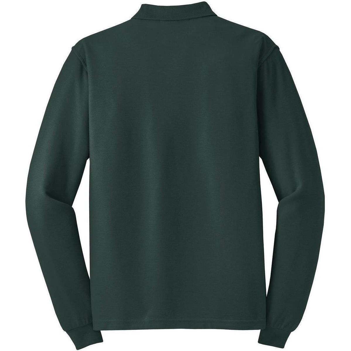 no-logo Port Authority Silk Touch Long Sleeve Polo-Polos-Port Authority-Thread Logic
