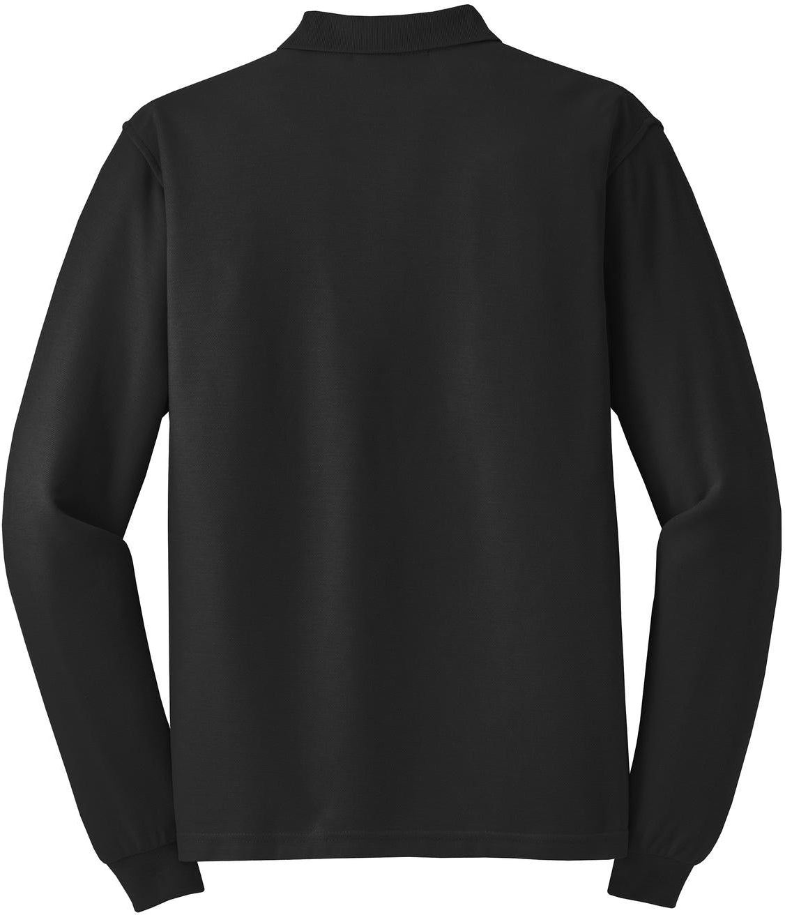 no-logo Port Authority Silk Touch Long Sleeve Polo-Regular-Port Authority-Thread Logic