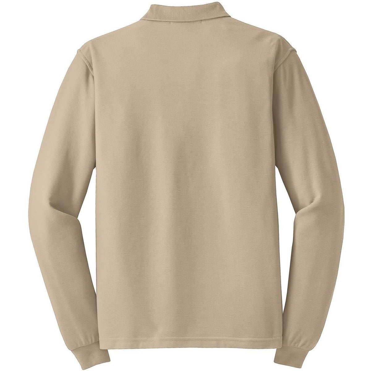 no-logo Port Authority Silk Touch Long Sleeve Polo-Polos-Port Authority-Thread Logic