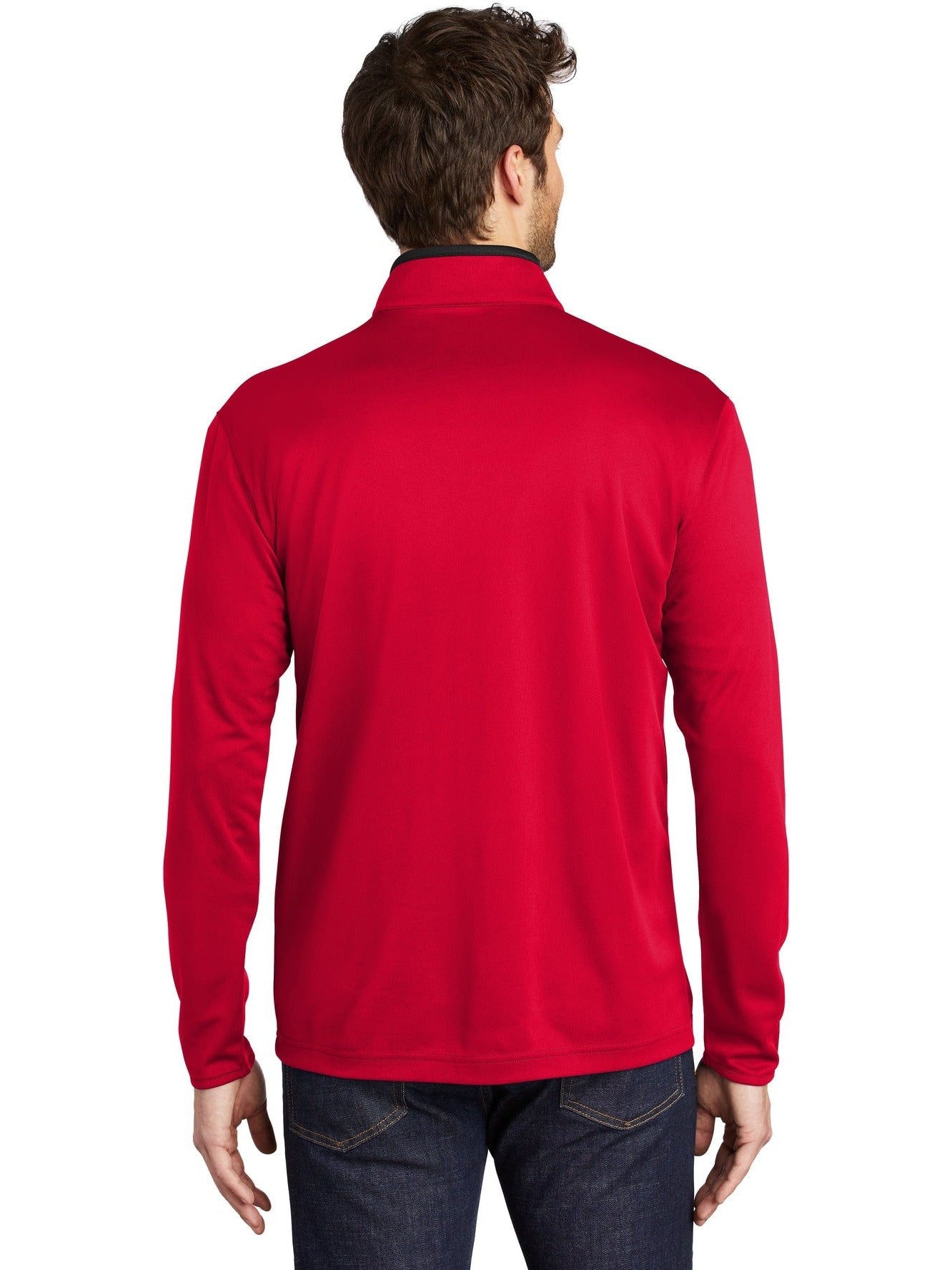 no-logo Port Authority Silk Touch Performance 1/4-Zip-Regular-Port Authority-Thread Logic
