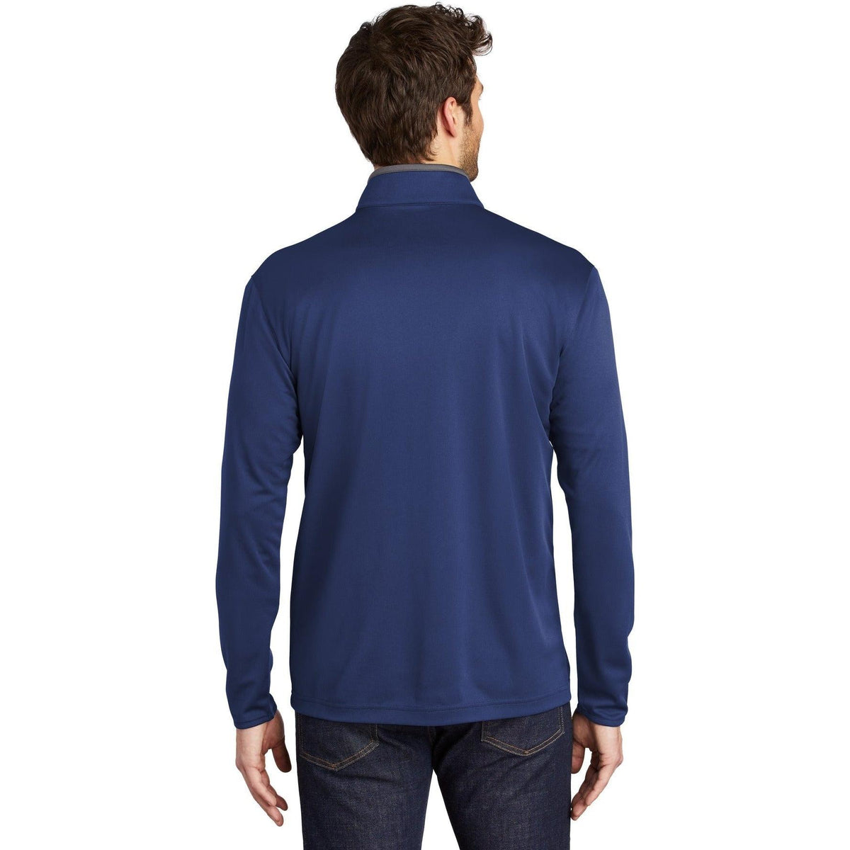 no-logo Port Authority Silk Touch Performance 1/4-Zip-Quarter Zips-Port Authority-Thread Logic