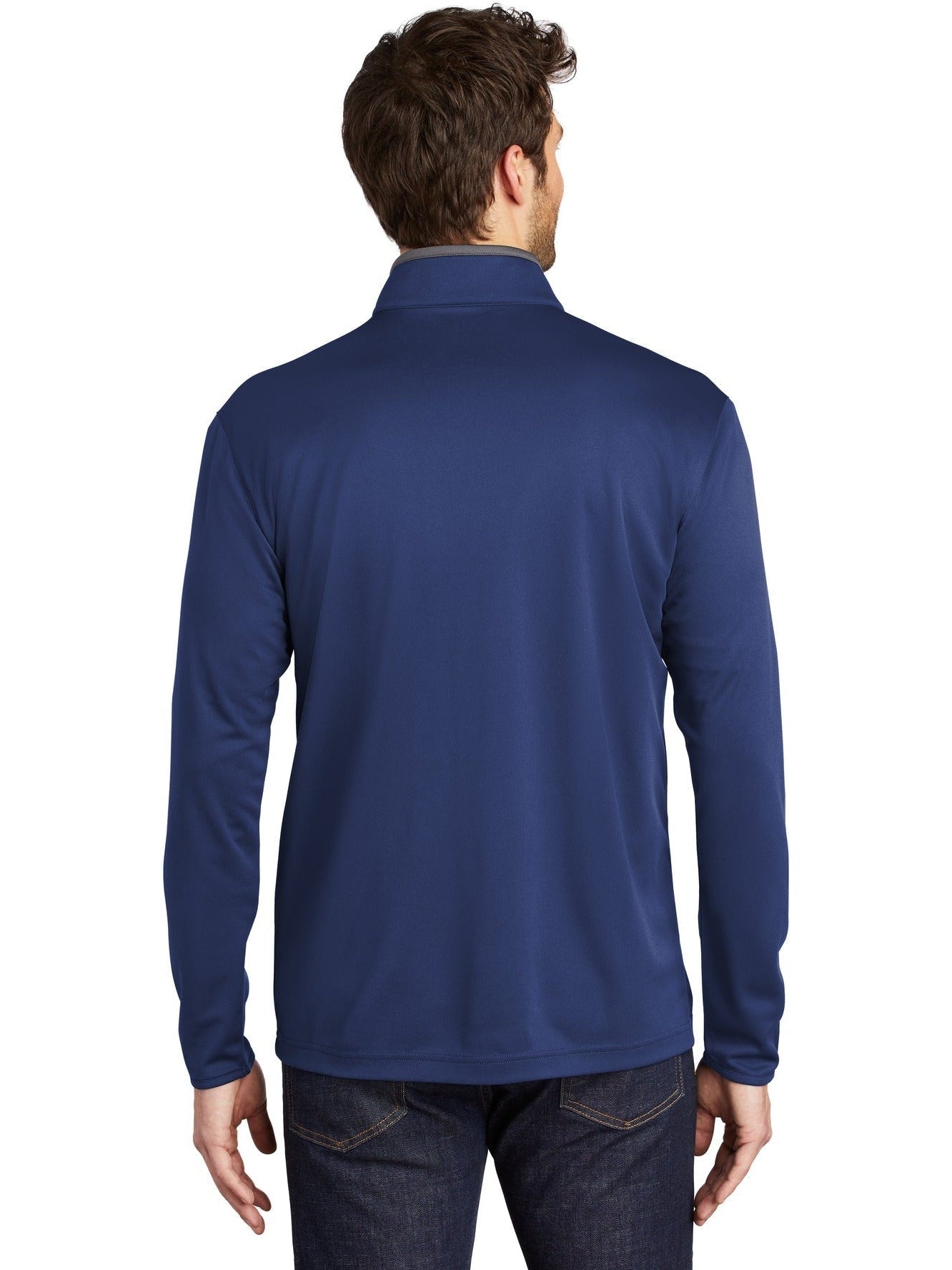 no-logo Port Authority Silk Touch Performance 1/4-Zip-Regular-Port Authority-Thread Logic