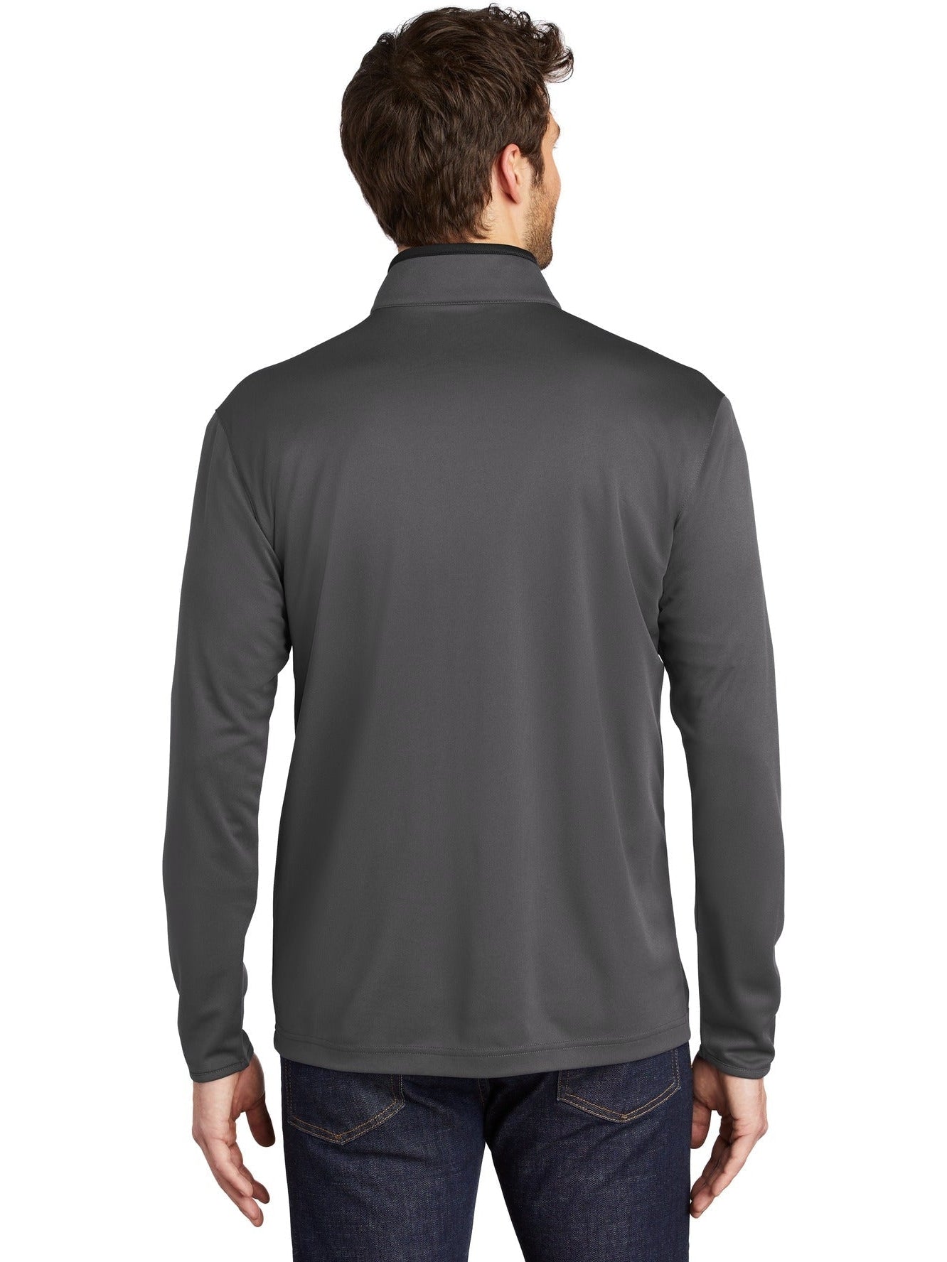 no-logo Port Authority Silk Touch Performance 1/4-Zip-Regular-Port Authority-Thread Logic