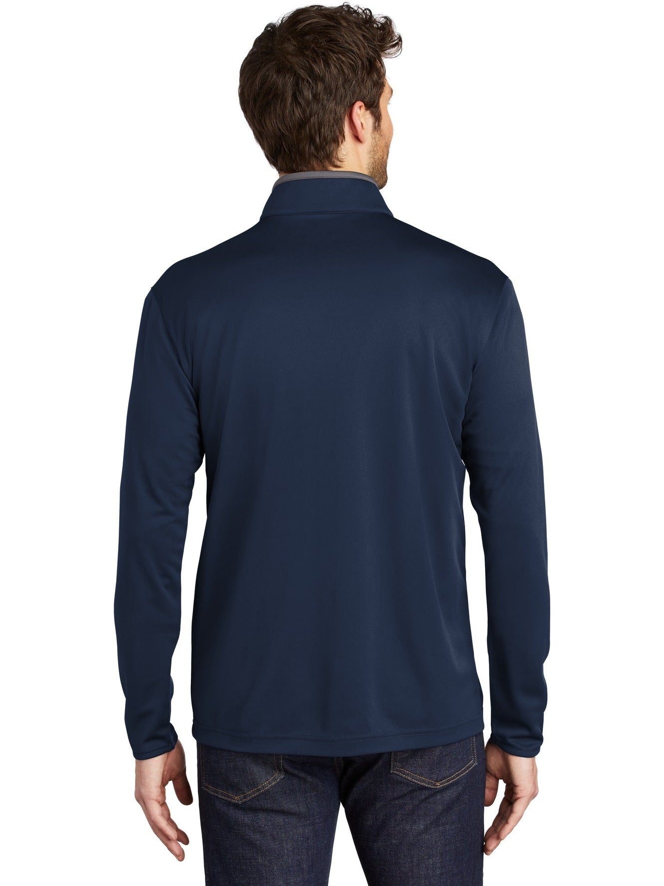 no-logo Port Authority Silk Touch Performance 1/4-Zip-Regular-Port Authority-Thread Logic