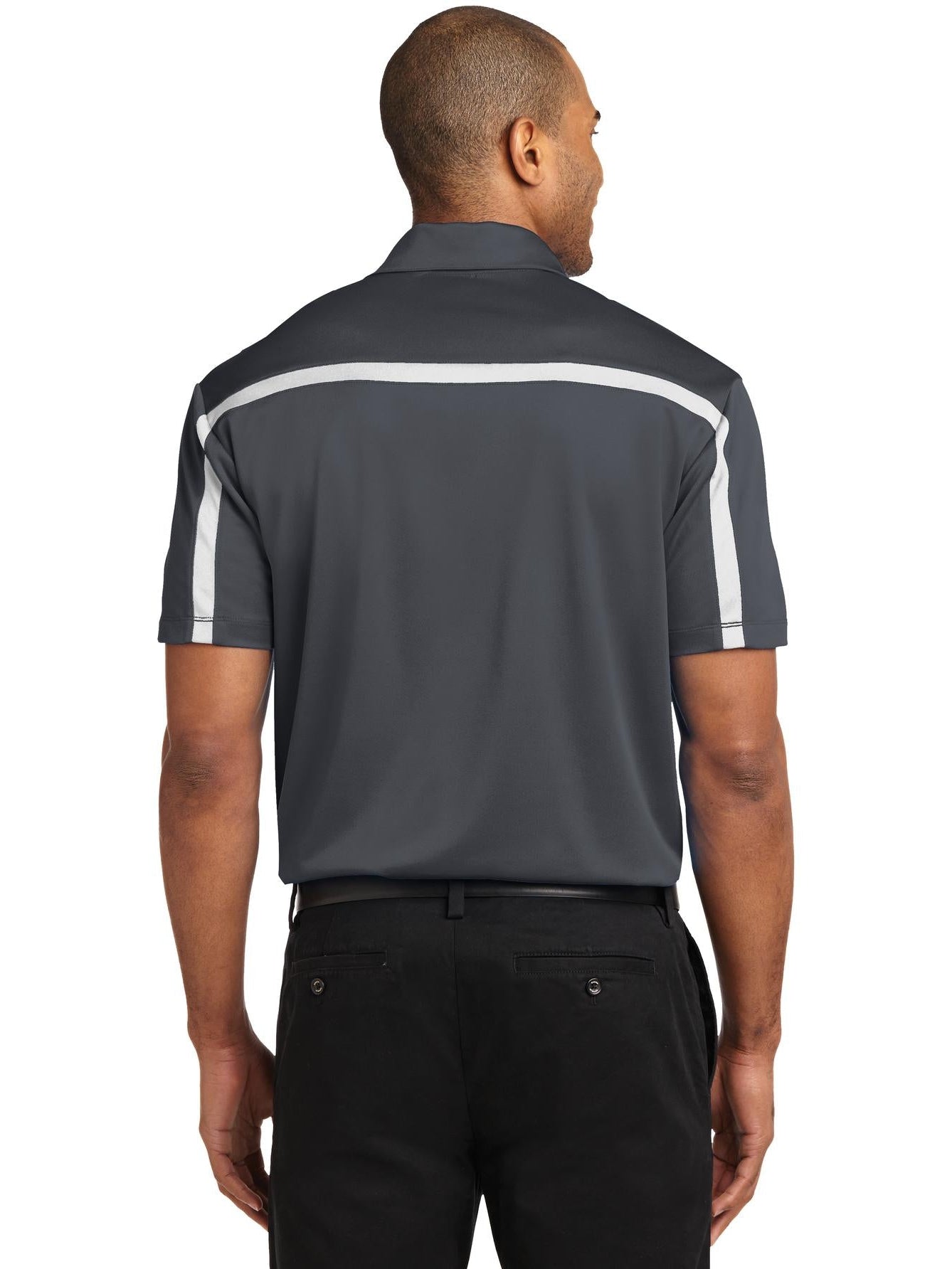 no-logo Port Authority Silk Touch Performance Colorblock Stripe-Regular-Port Authority-Thread Logic