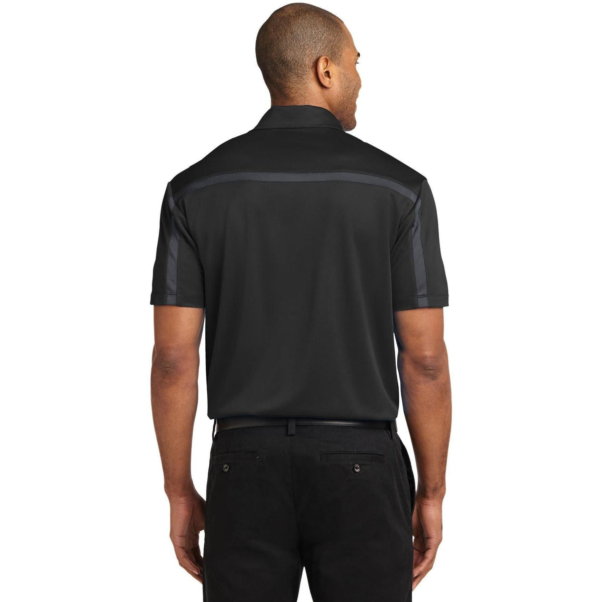no-logo Port Authority Silk Touch Performance Colorblock Stripe-Regular-Port Authority-Thread Logic