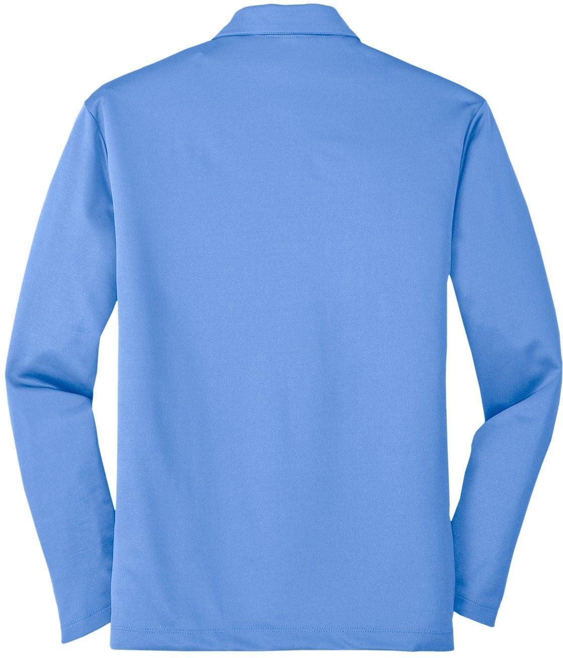 no-logo Port Authority Silk Touch Performance Long Sleeve Polo-Regular-Port Authority-Thread Logic