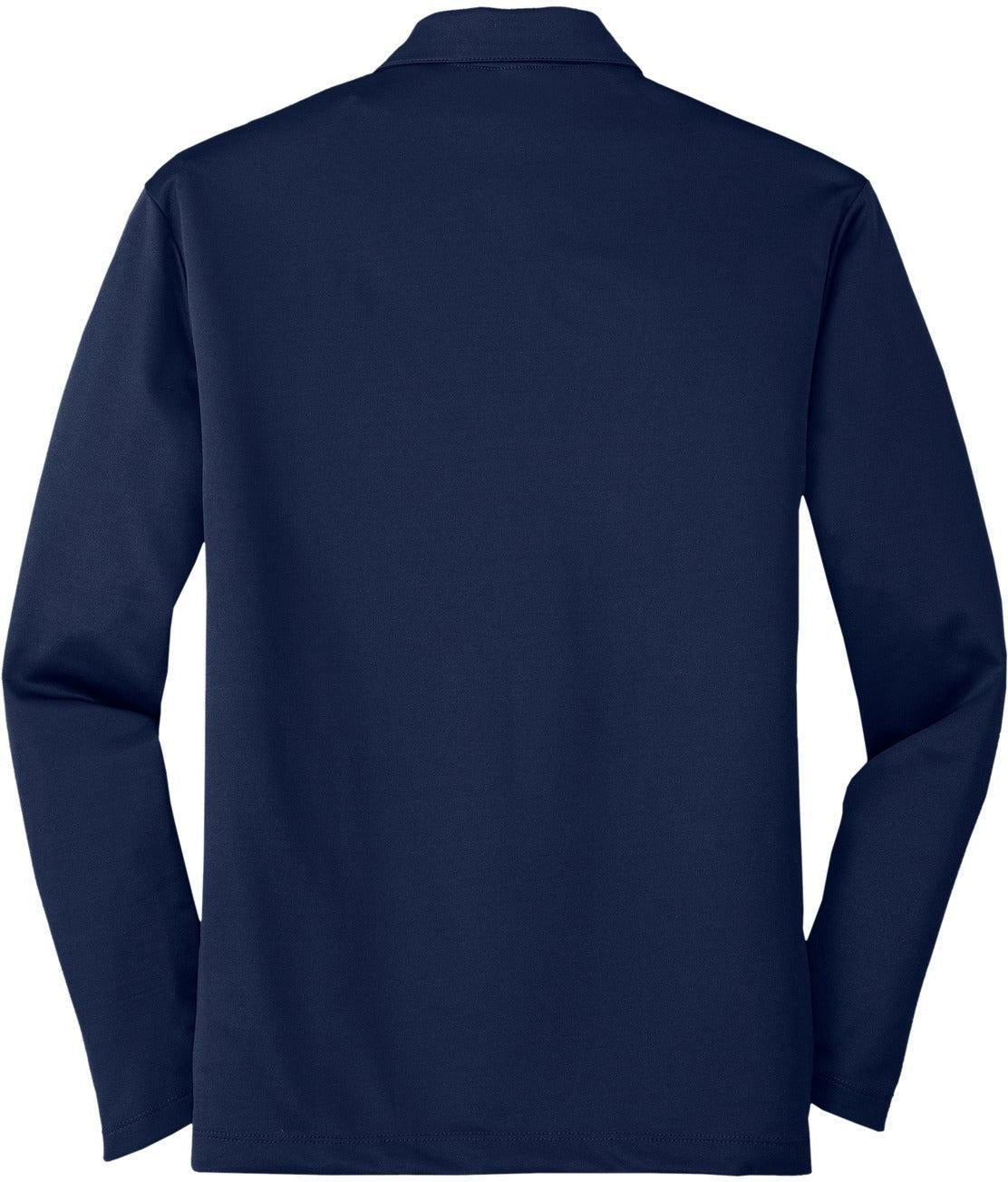 no-logo Port Authority Silk Touch Performance Long Sleeve Polo-Regular-Port Authority-Thread Logic