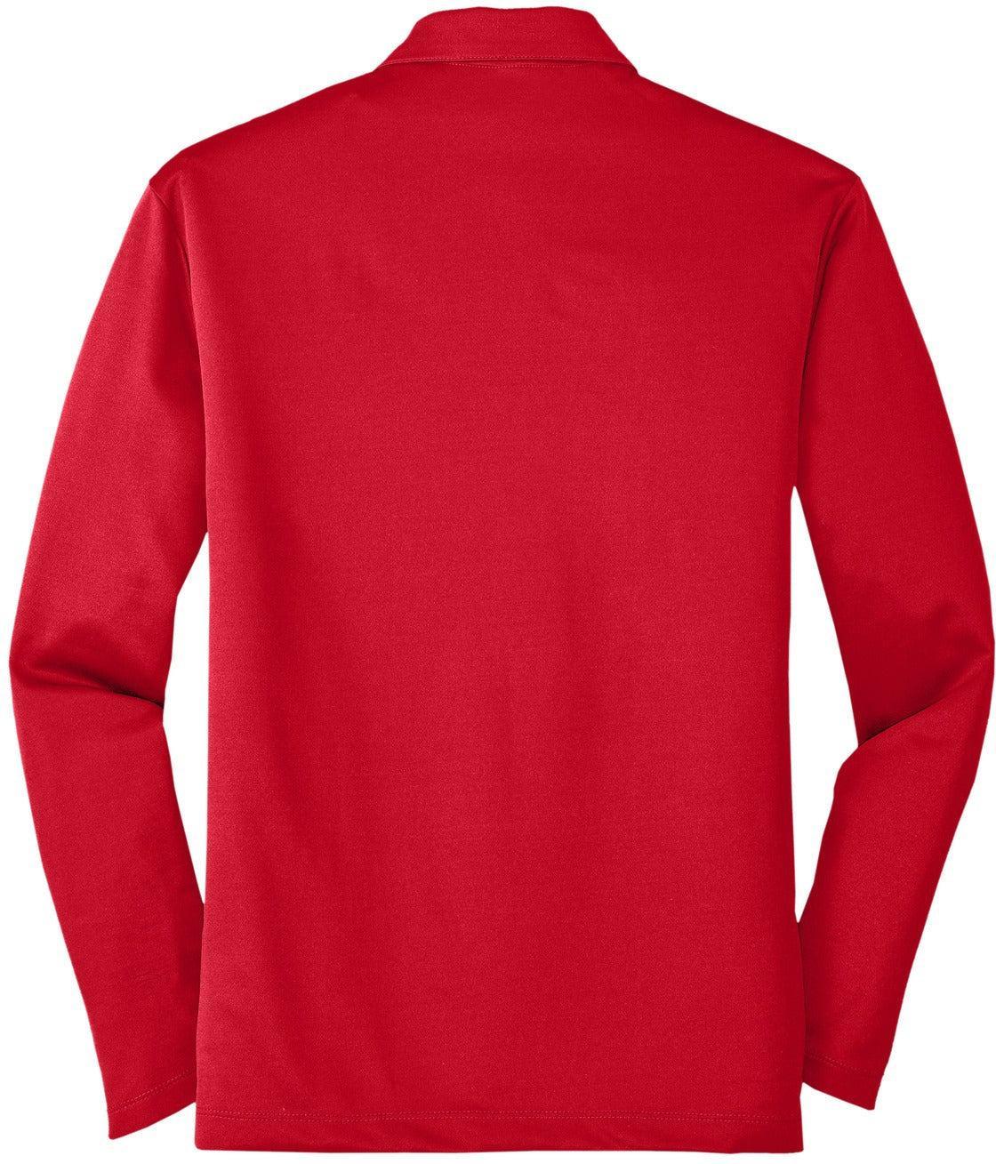 no-logo Port Authority Silk Touch Performance Long Sleeve Polo-Regular-Port Authority-Thread Logic