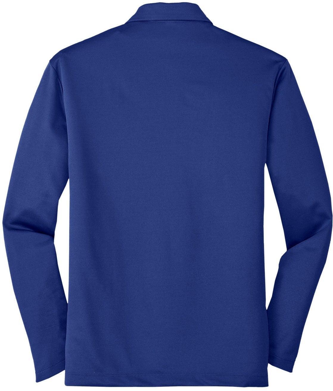 no-logo Port Authority Silk Touch Performance Long Sleeve Polo-Regular-Port Authority-Thread Logic