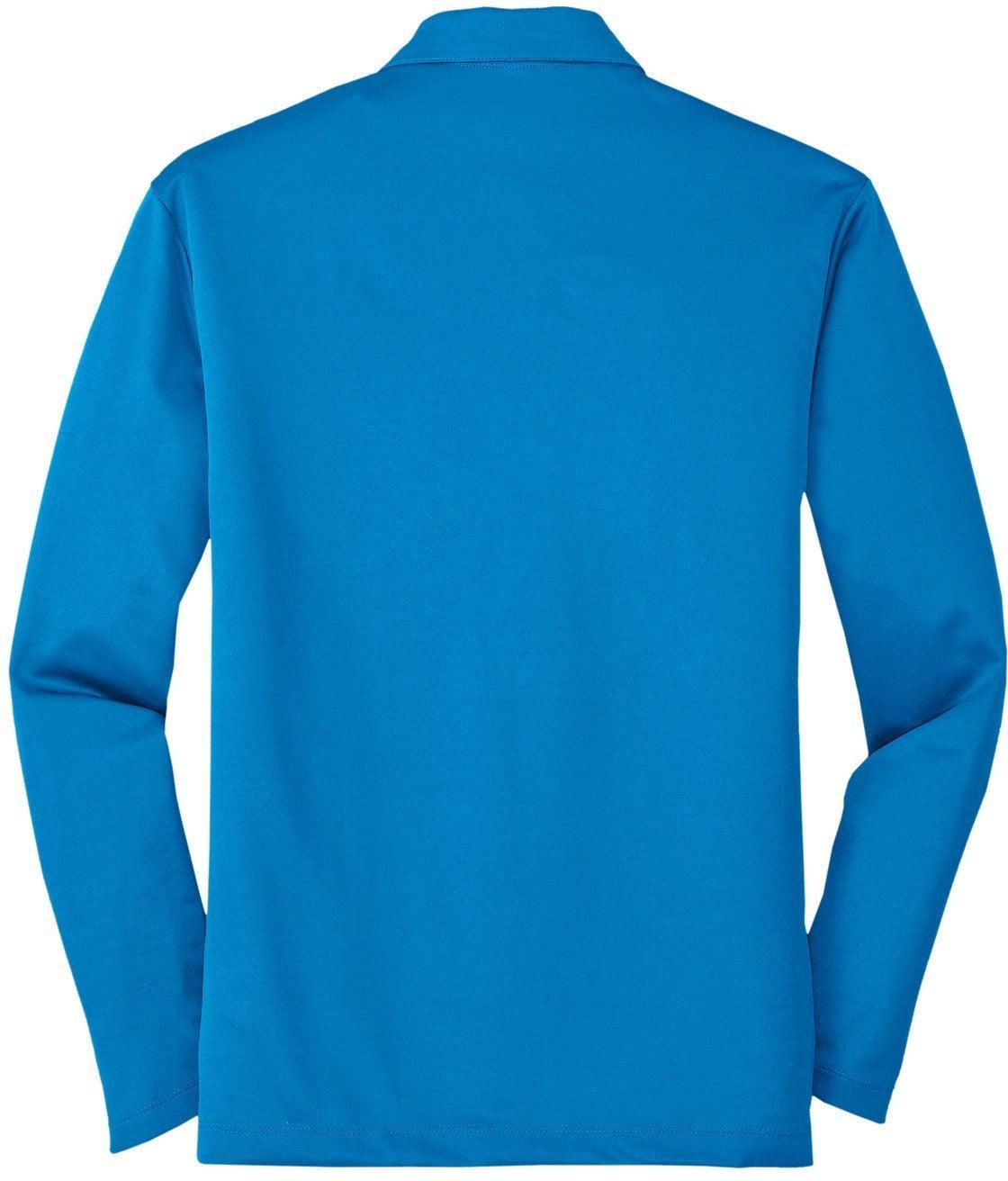 no-logo Port Authority Silk Touch Performance Long Sleeve Polo-Regular-Port Authority-Thread Logic