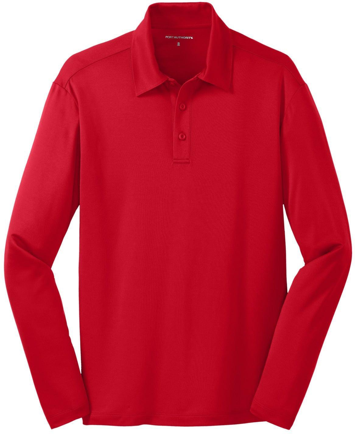 Port Authority Silk Touch Performance Long Sleeve Polo