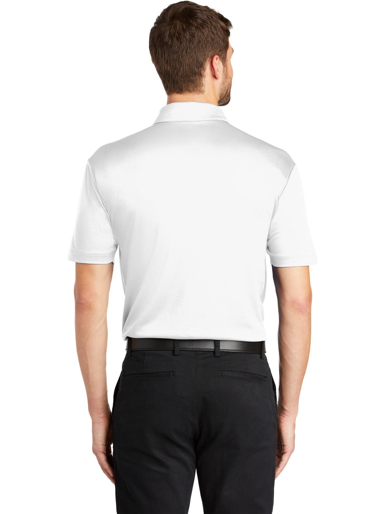 no-logo Port Authority Silk Touch Performance Pocket Polo-Regular-Port Authority-Thread Logic