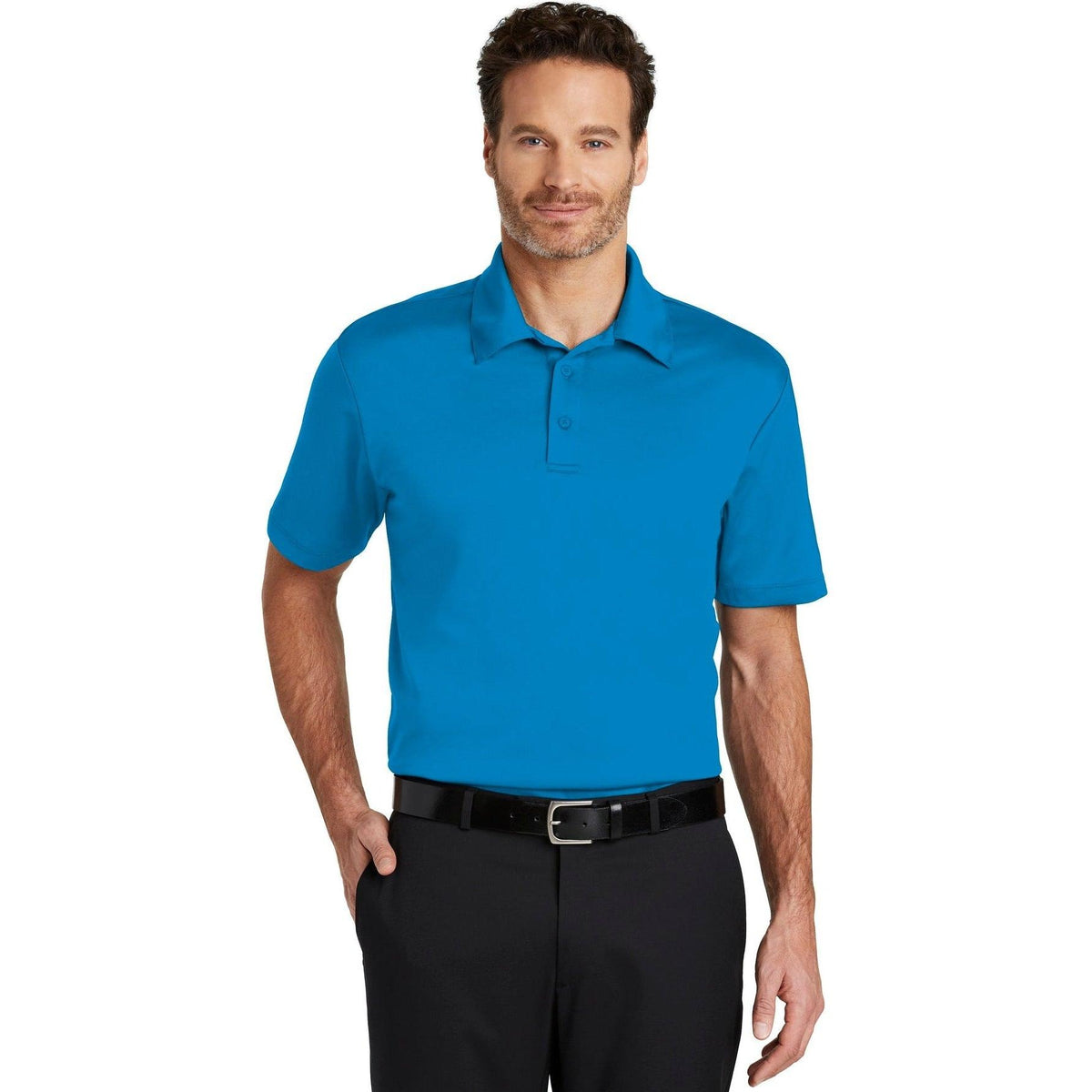 no-logo Port Authority Silk Touch Performance Polo-Regular-Port Authority-Thread Logic
