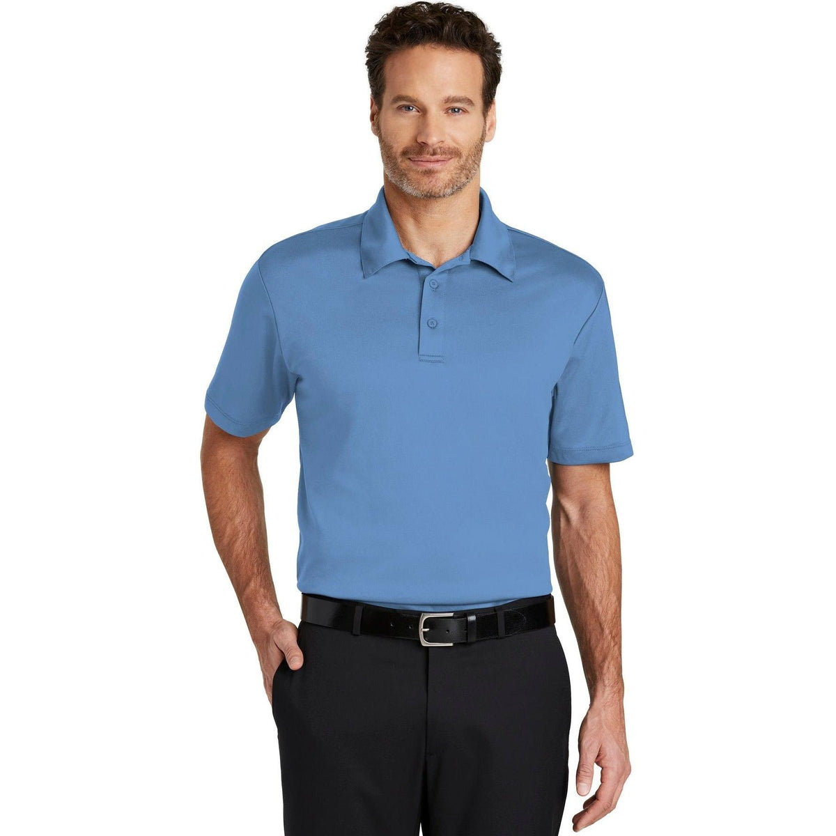 no-logo Port Authority Silk Touch Performance Polo-Regular-Port Authority-Thread Logic