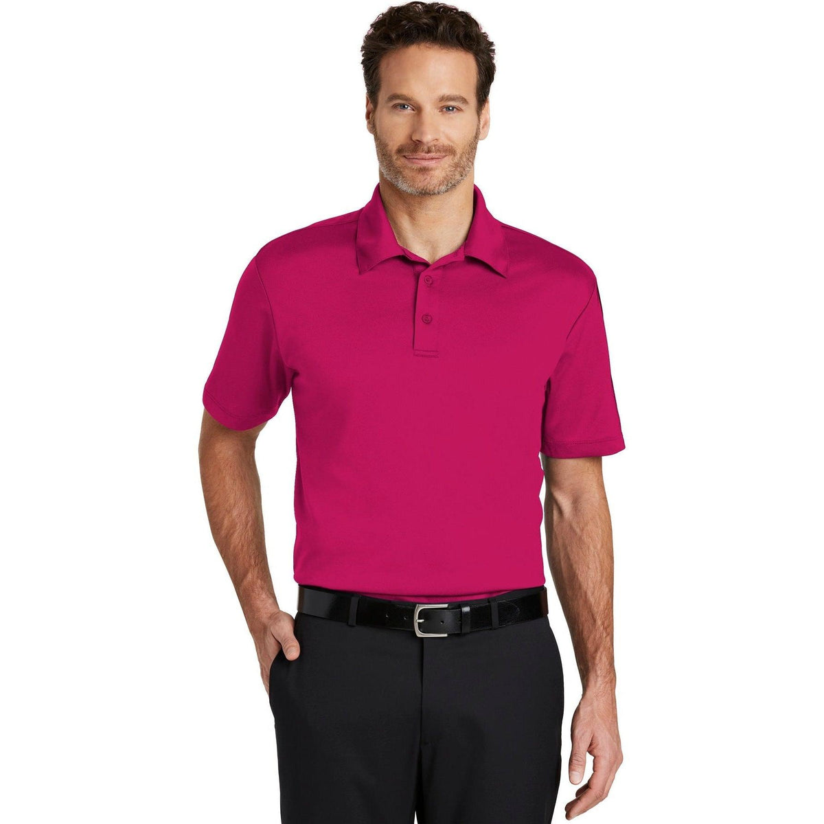no-logo Port Authority Silk Touch Performance Polo-Regular-Port Authority-Thread Logic
