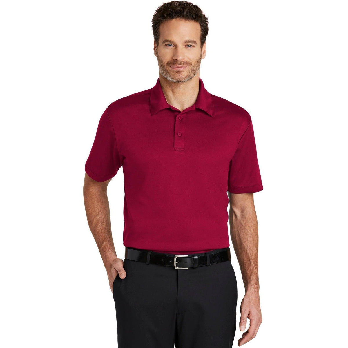 no-logo Port Authority Silk Touch Performance Polo-Regular-Port Authority-Thread Logic