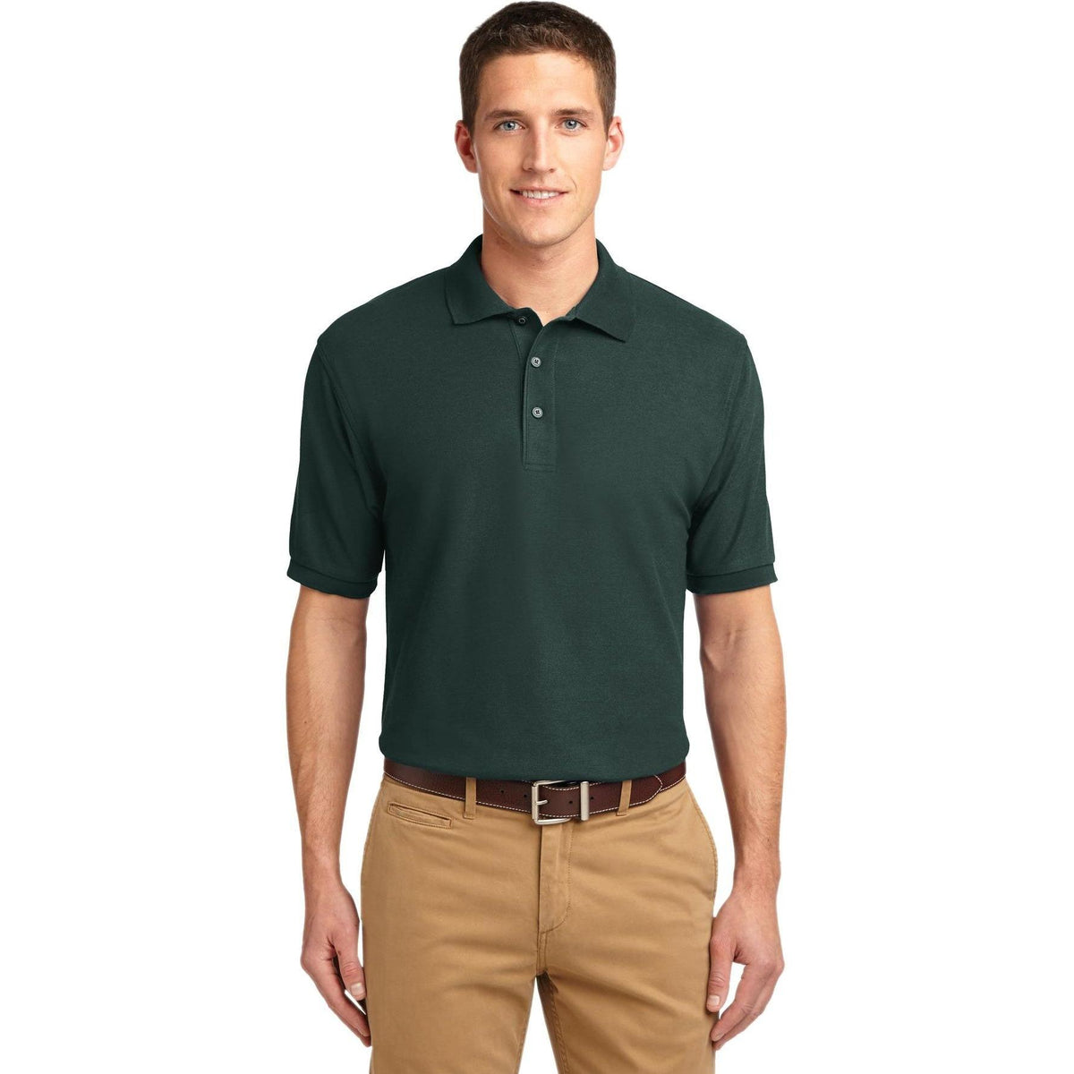 no-logo Port Authority Silk Touch Polo-Regular-Port Authority-Thread Logic