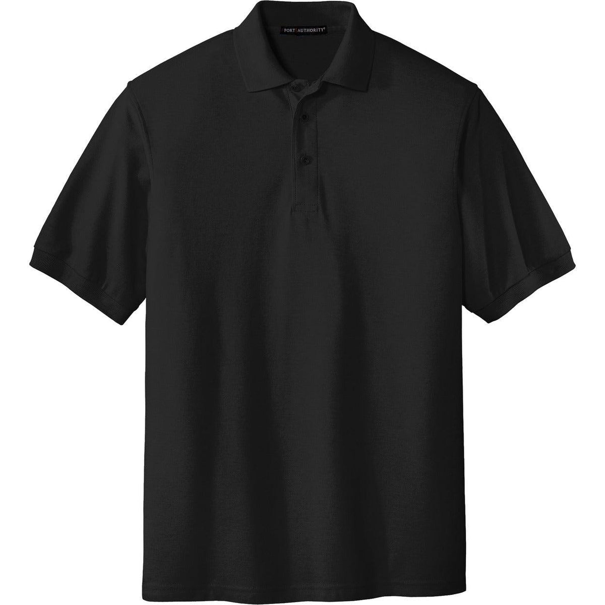 no-logo Port Authority Silk Touch Polo-Regular-Port Authority-Black-S-Thread Logic