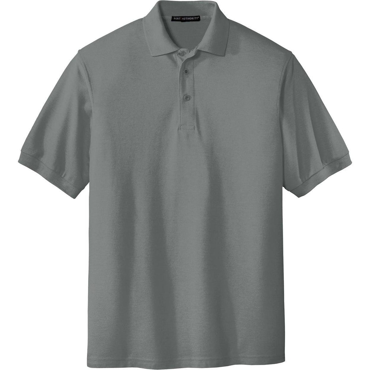 no-logo Port Authority Silk Touch Polo-Regular-Port Authority-Cool Grey-S-Thread Logic