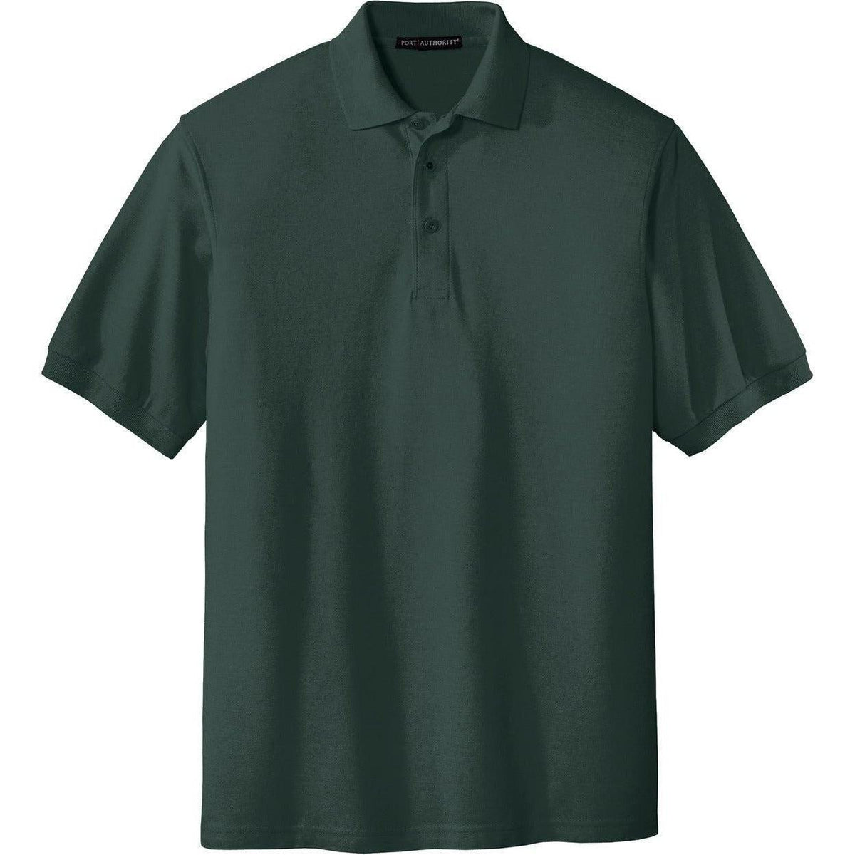 no-logo Port Authority Silk Touch Polo-Regular-Port Authority-Dark Green-S-Thread Logic